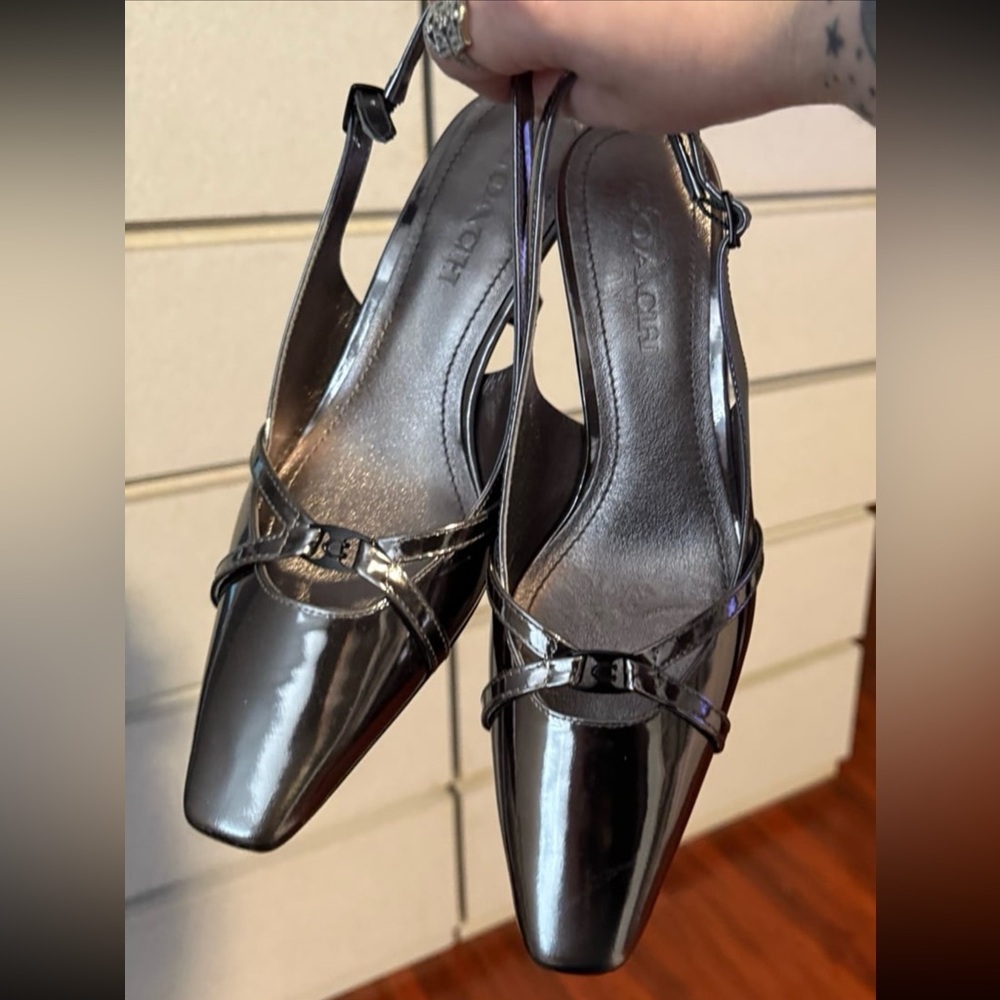 Coach anthracite heels